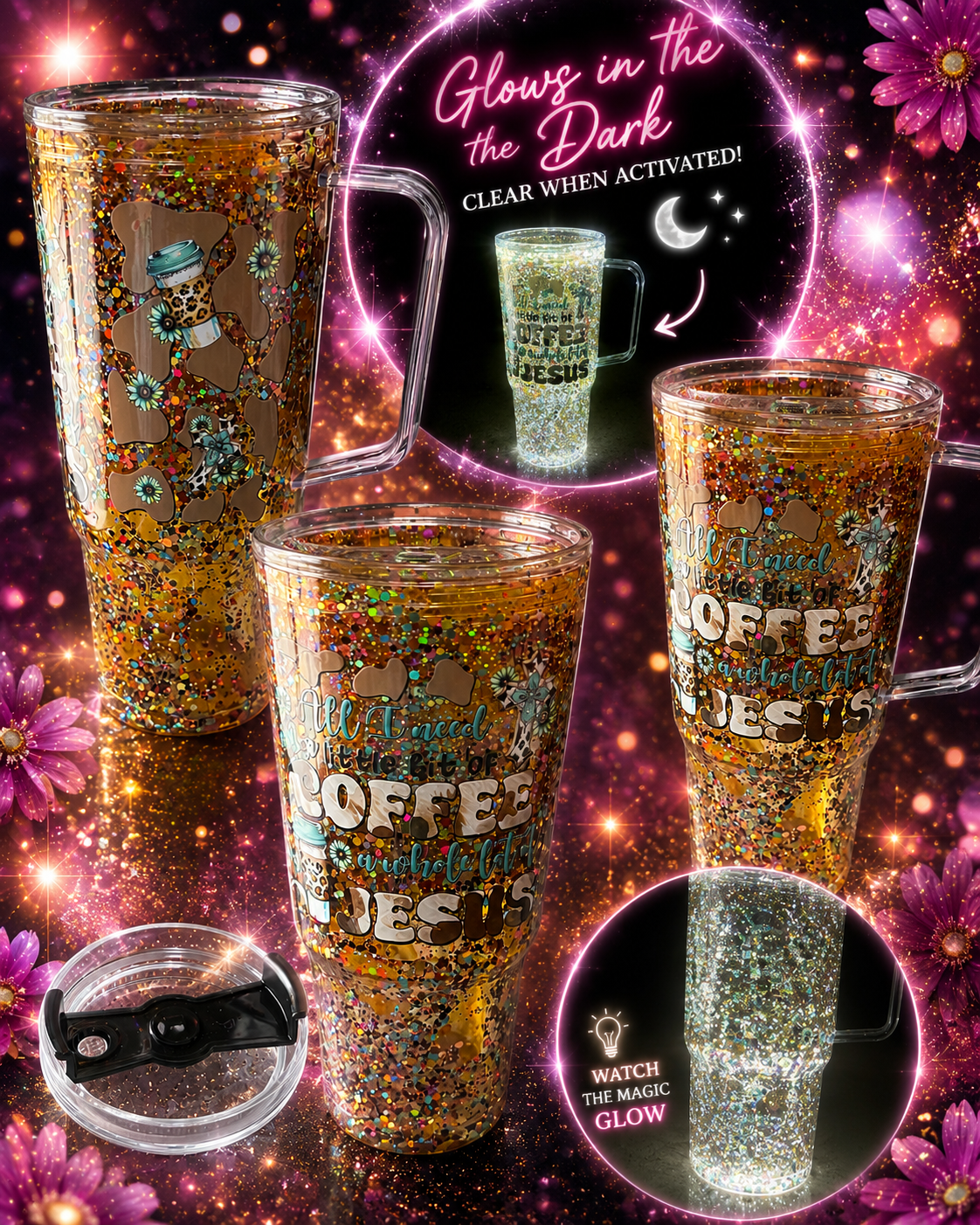 40 oz snow globe tumbler