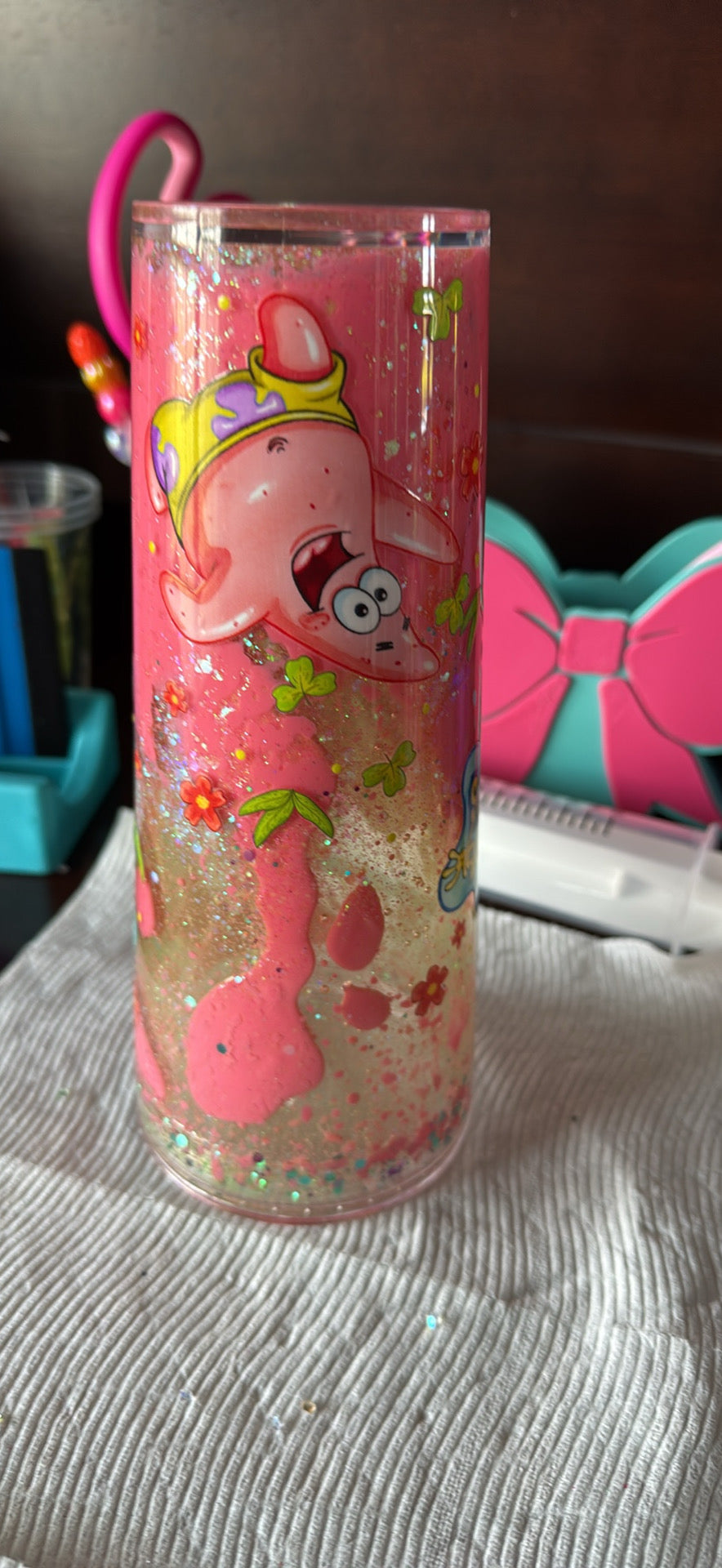 24 oz snow globe tumbler