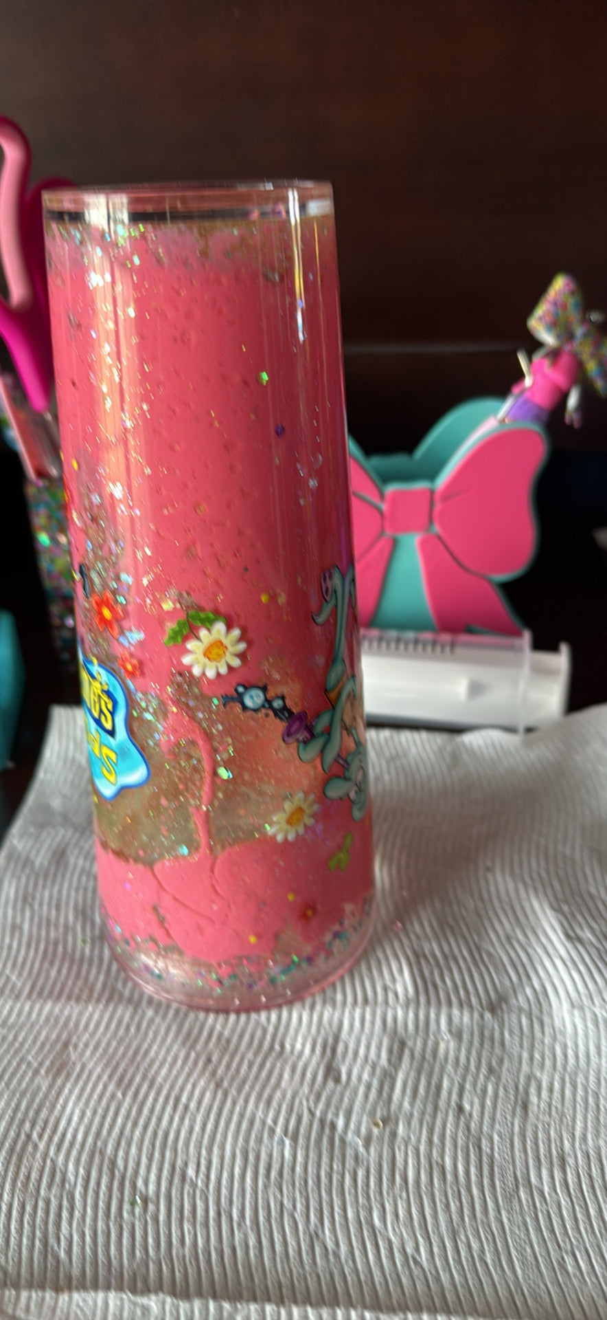 24 oz snow globe tumbler