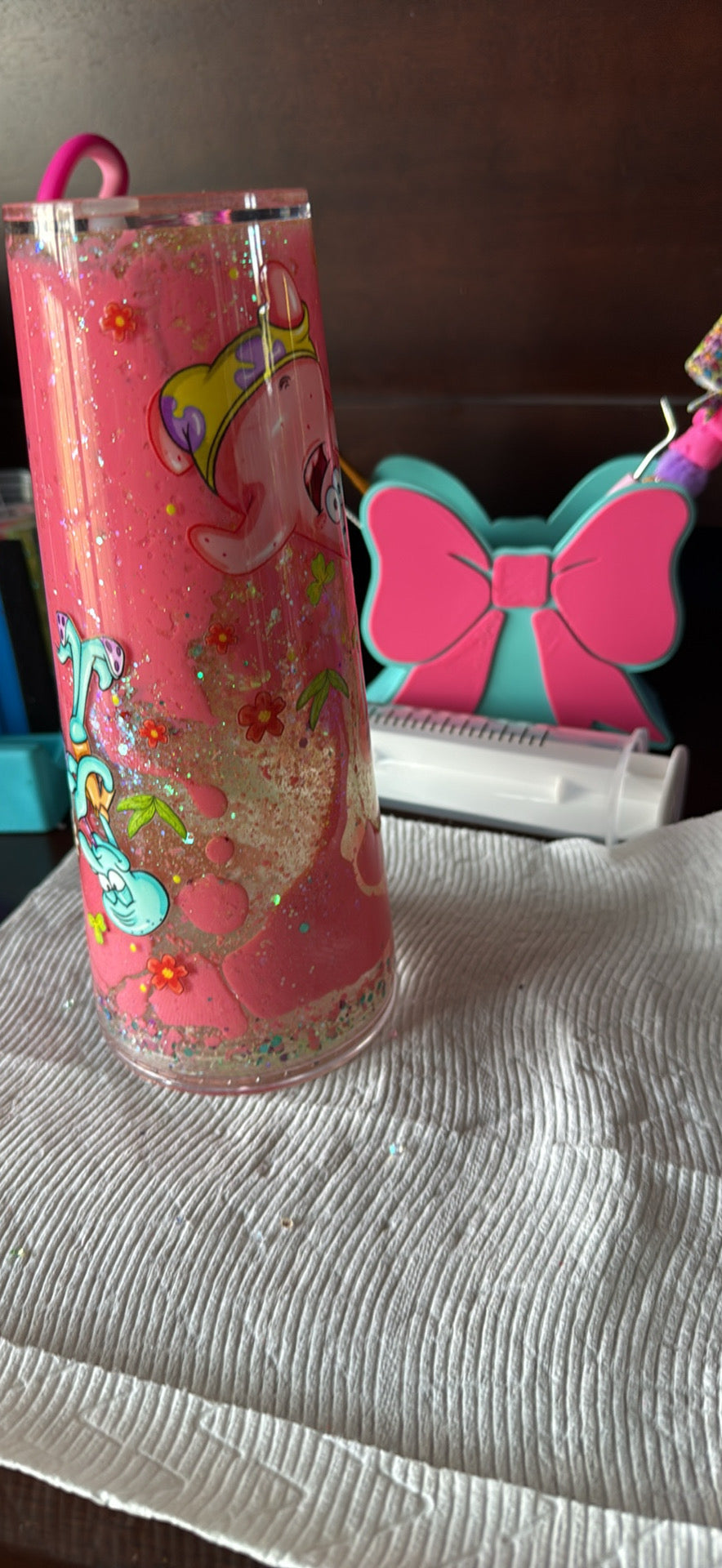24 oz snow globe tumbler