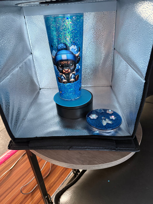 24 oz snow globe tumbler