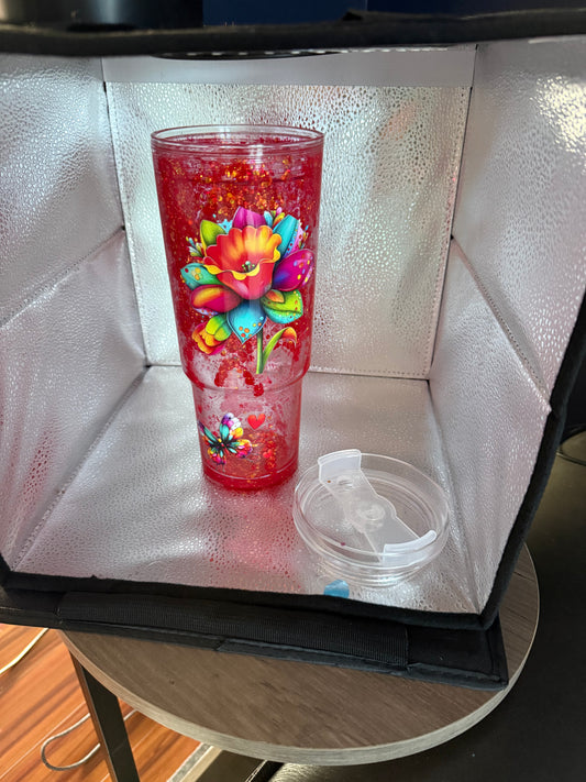 40 oz snow globe tumbler