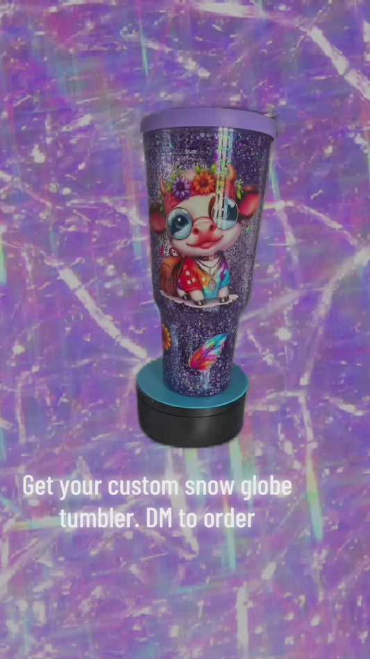 30 oz snow globe tumbler
